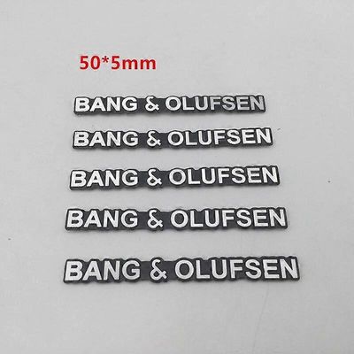 2kpl 5kpl 10kpl B&O BANG OLUFSEN auto Hi-Fi Kaiutin Kaiutin Merkki stereo Tunnus tarra auton muotoilutarvikkeet 50x5mm