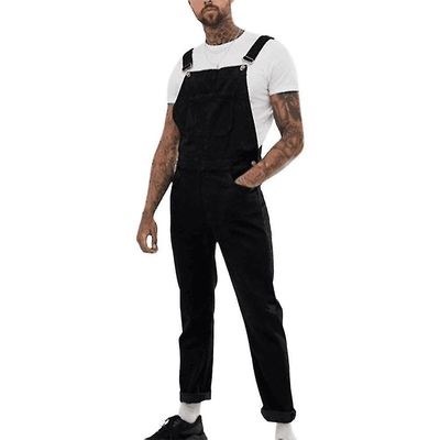 Oversize Mænds Ripped Jeans Jumpsuits Shorts Sommer Denim Bib Overalls K L