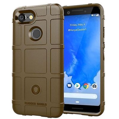AIR Holdbar stødsikker beskyttelsesskaltaske til Google Pixel3 - Brun
