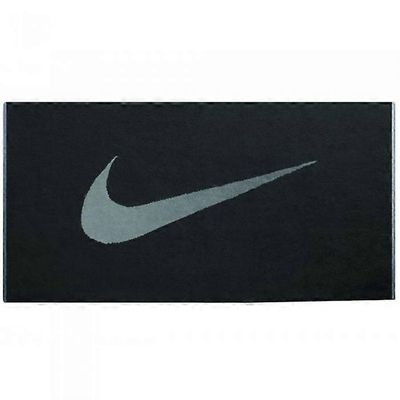Nike Big Logo urheilupyyhe Musta/harmaa One Size