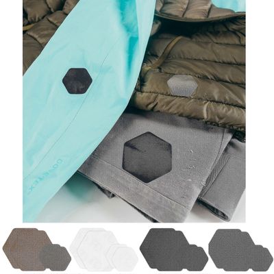 Sitkeät teippikorjauspaikat vaellusvarusteille - 4 kpl Selkeä One Size