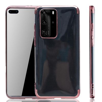 König Huawei P40 etui Mobiltelefondæksel Beskyttelsespose Beskyttelsesetui Kofangeretuier Pink