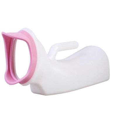 1000ml pehmeän suun pisuaari naisten kannettavalle läpikuultavalle kammiopannulle naisille itseajava trip-hy Valkoinen