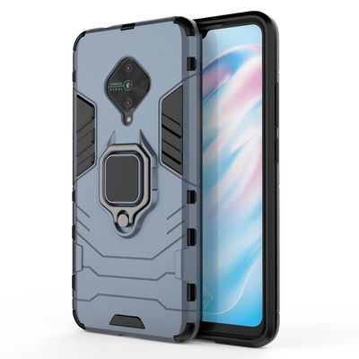 Vivo V17 / Y9s / S1 Pro PC + TPU-suojakotelolle Tummansininen