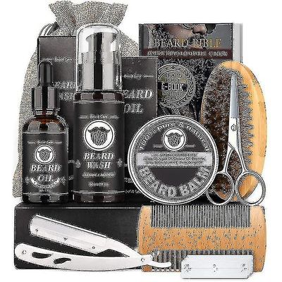 Skäggvårdssats för män, Fars dag gåvor, Skägg Mustasch Grooming Kit