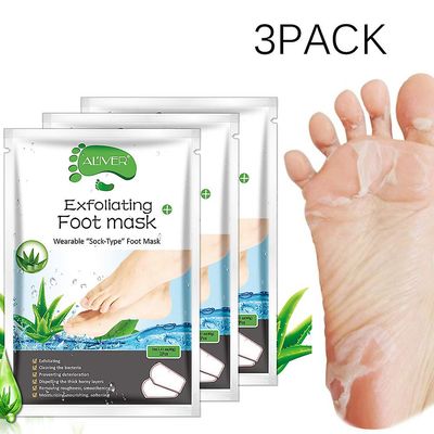 Grape Pp Foot Peel 3 Pack, Foot Peel Off Dead Skin, hård hud, Reparation Rough Hæle