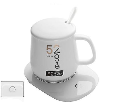 Coosilo 55 graders automatisk isolering vand kop mælk opvarmning coaster, med tyngdekraften sensor switch