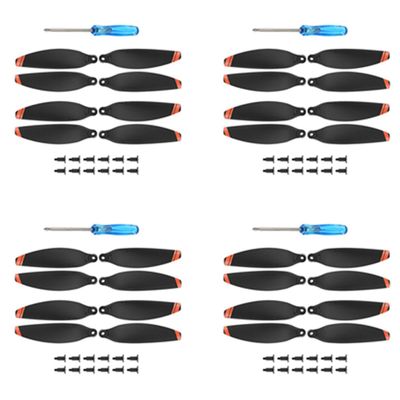 32 stk 4726 Propell For Dji Mini 2 Drone Props Blade Wing Deler G svart oransje