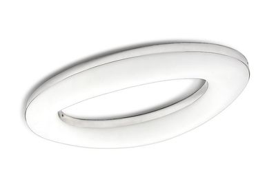 Inspired Lighting Oakley Flush Loft 40W LED 3000K, 3200lm, poleret krom, matteret akryl