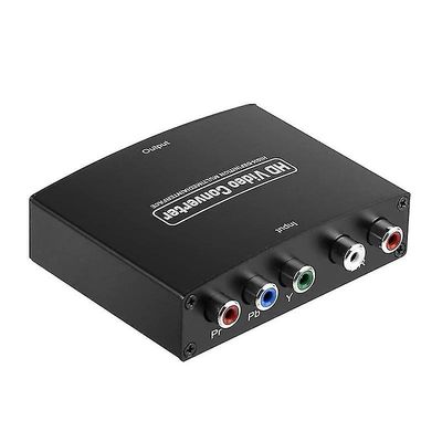 Ypbpr–HDMI-komponentti–HDMI-yhteensopiva HD-muunnin Ypbpr+L/Raudio–HDMI-yhteensopiva muunnin musta