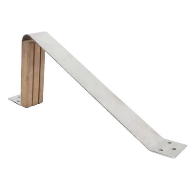 11?1/4x5?1/8 tuuman tiikkimastoportaat Marie-luokan 304 ruostumattomasta teräksestä valmistettu mastoaskel laivoille, jahdit, purjeveneet