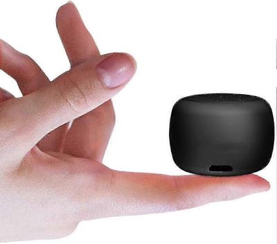Pienin mini-Bluetooth-kaiutin - langaton pieni Bluetooth-kaiutin, kannettavat kaiuttimet ulkoiluun, ladattava, yhteensopiva Iphone S: n kanssa Musta