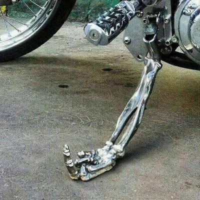 Goottilainen ainutlaatuinen moottoripyörän jalusta jalan sivuteline alumiiniseoksesta säädettävät jalustan sorminivelet