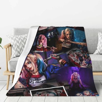 Harley Quinn tykt teppe Koselig myk fuzzy anti-pilling flanell kaste teppe varm sovesofa teppe for voksne tenåringer barn-tghy6 50x40in 125x100cm