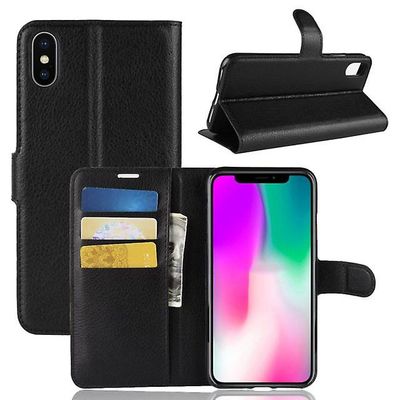 AIR Samsung Galaxy A30S stødsikker tegnebog folio lædertaske - Sort