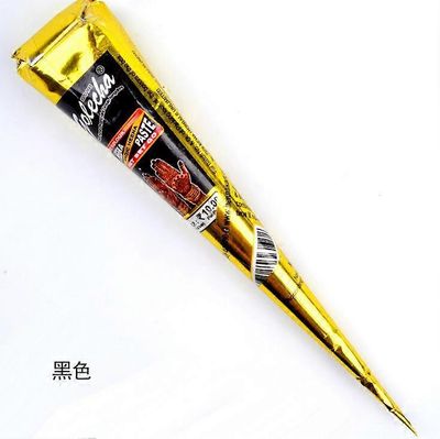 Henna Kartiot Intian Henna Tatuointi Paste Musta Ruskea Punainen Valkoinen Henna Kartiot väliaikaiseen tatuointi kehon taidetarra Mehndi Body 01musta