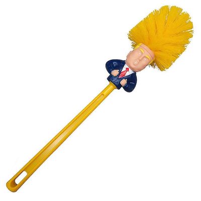 Hauska Donald-Trump -wc-harja monikäyttöinen kylpyhuoneen harjanpuhdistusaine MAGA presidentin uutuuslahja B