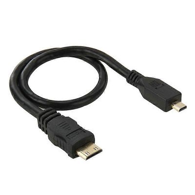 30cm Mini HDMI uros - Micro HDMI uros sovitin kaapeli