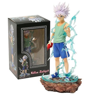 Visgaler 22cm Hunterhunter Killua Zoldyck Dekoration Figur Samlerlegetøj 22 cm boks