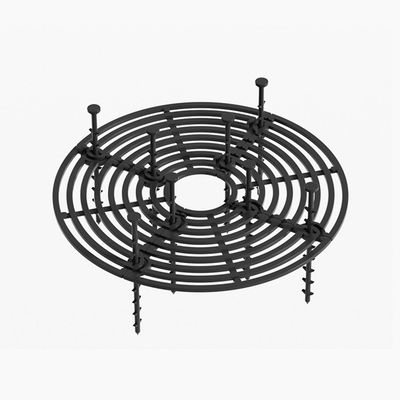 Potte plante jord beskyttelsesdæksel Cat Digging Stopper Grid Pot Cover til beskyttelse af potteplanter Rund sort Large