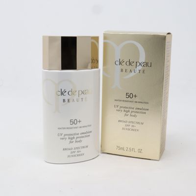 Cle De Peau Beaute Uv Beskyttende Emulsjon For Kroppen Spf 50+ 2.5oz Ny Med Boks 2.5 oz