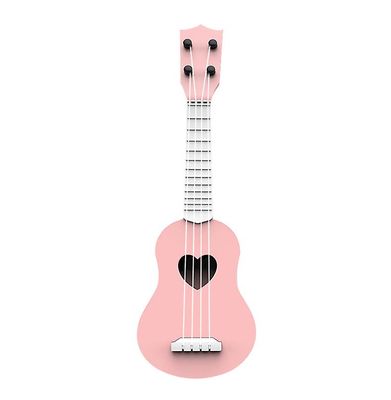 Handuo Kid Ukelele Musical Legetøj, Kids Play Early Educational Learning Musikinstrument Gave PINK