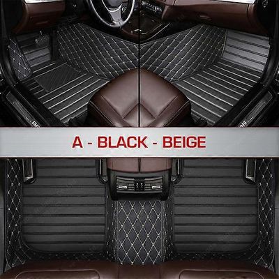 Auton lattiamatot Alfa Romeo Stelviolle 2017 2018 2019 2020 Custom auto foot Pads auton mattosuoja Musta beige