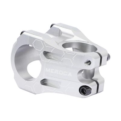 Pyörän varsi 31,8 mm 35 mm etuhaarukka Alumiiniseos Polkupyörät Ohjaustangon varret Pyöräily Hopea