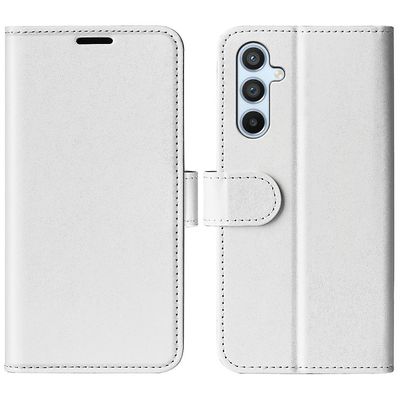 Naarmuuntumaton folio flip -puhelinkotelo Samsung Galaxy A54 5G Crazy Horse Texture PU -nahka + TPU-puhelimen kannen jalusta lompakko Valkoinen
