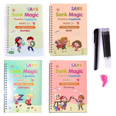 unbrand Magic Practice Copybook Englanninkielinen jäljitysurat suunnittelevat vauvan kirjoittamisen piirustuskirjaa Kynäsarja 1