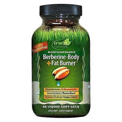 Irwin Naturals Berberine Body Plus rasvanpolttaja, 56 pehmeää geeliä