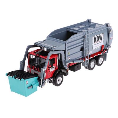 1:24 Diecast Alloy Waste Dump Recycling Transport Skräp Lastbil Modell Leksak