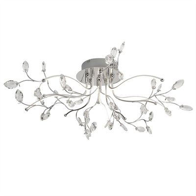 Searchlight Lighting Willow LED Flush Multi Arm loftslampe krom, klar