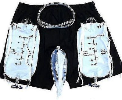 Miehet inkontinenssihousut kokoelmalla Virtsapussi Kannettava Vuotokestävä jalka Pee katetrinpidike vanhimmalle S