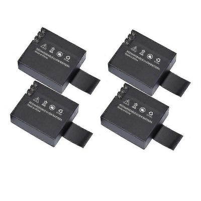 4x 900mAh Akku yhteensopiva Akaso Ek7000 Brave 4 Campark Ac01 urheilukamera