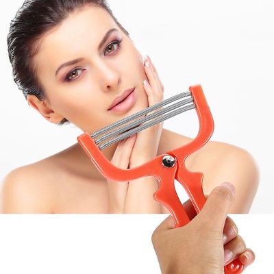 Makeup Facial Hair Epilator Hårfjerning Device Plastic Resin rustfrit stål foråret Ansigt Kosmetik Hair Barbering Tool Orange