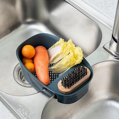 Phwj Vask sil Colander Drain Basket, Multifunksjons Salformet Mesh Sil, Hjørne mat sil over vasken for kjøkkenavfall, grønnsaker, frukt
