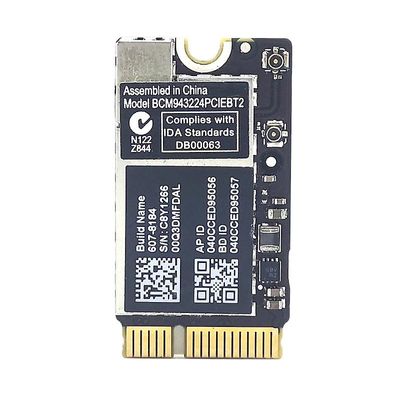 Bcm943224pciebt2 Wifi-kortti Langaton 600m 2.4&5g Wifi Bluetooth os:lle A1370 A1369 A1465 A1466 Mc505 Musta