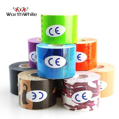 Kinesiologi elastisk tape | 5m x 5cm rull av elastisk muskel støtte belte for trening, sport og skade utvinning (svart)