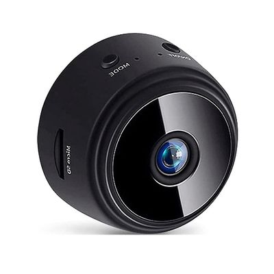 Med trådløst udendørs kamera, fuglehus med 720p kamera nat version wifi kamera, sort