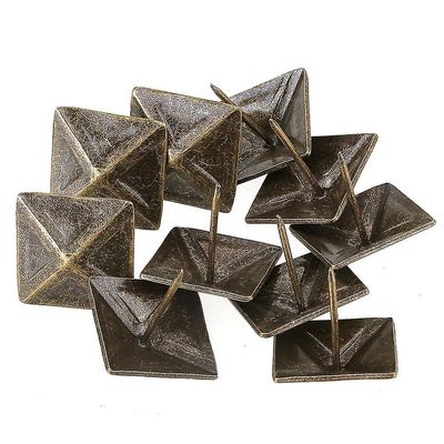10Pcs bronze 30 * 30mm antikke firkantede tack brads negle