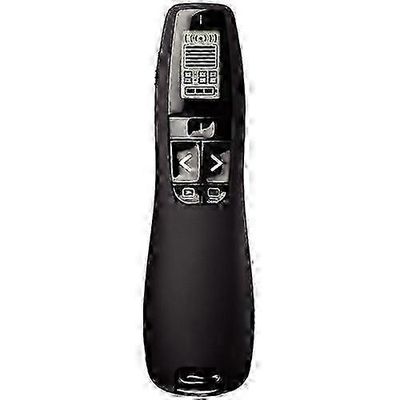 Aoui R800 2.4Ghz LANGATON USB Presenter PPT Kaukosäädin LCD-näytöllä, Laser Color:Green