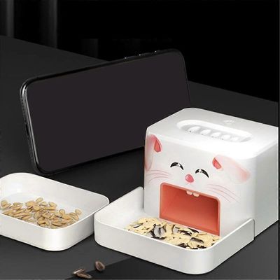 Sähköinen auringonkukansiementen kuorija: 5-reikäinen tehokas kuorimakone, turvallinen hampaille, söpö sian keittiöväline Kuten