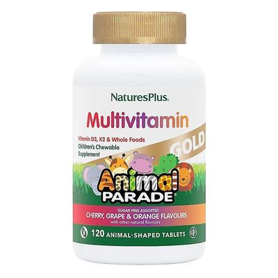 Nature's Plus Eläinten paraati Kulta Purutettavat Useita makuja 120 (29928)