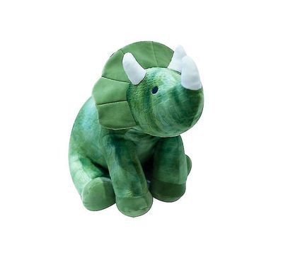 Yunshu 35cm Dinosauria Mini Grøn Triceratops Plys Legetøj