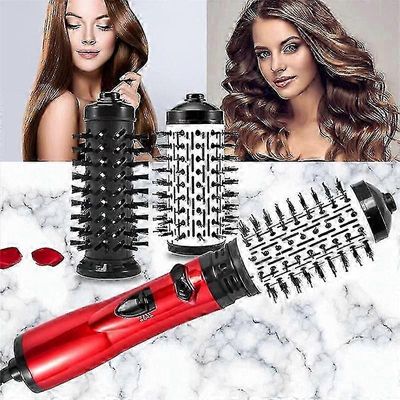 3-in-1 kuumailmamuotoilurauta ja 360° pyörivä hiustenkuivaaja - kiharrus- ja suoristusharja ionitekniikalla pörröisyyden hallintaan only 5 hair clips