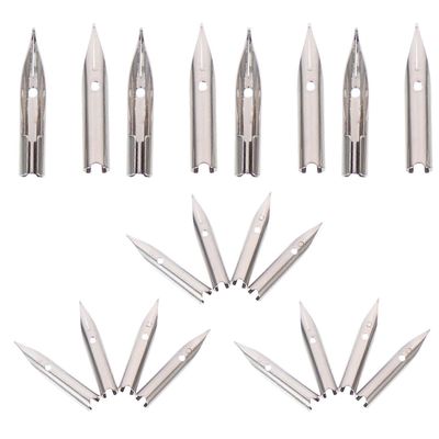 20 kpl korvaava mustekynän kärjet kalligrafiaan – helppo asentaa, kompakti muotoilu, ihanteellinen opiskelijoille ja taiteilijoille Hopea 1.80X0.30...