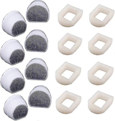 16 kpl vaahtomuovisia esisuodattimia ja aktiivihiilisuodatinta, yhteensopiva Petsafe Drinkwell Inox 360 Avalon -juomalähteen kanssa