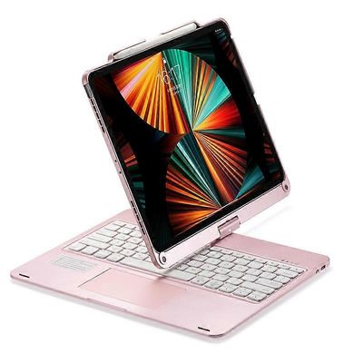 iPad Pro 12.9 tuuman 2022/2021/2020/2018 tabletille Bluetooth-kosketusnäppäimistö taustavalolla 360 asteen kierto
