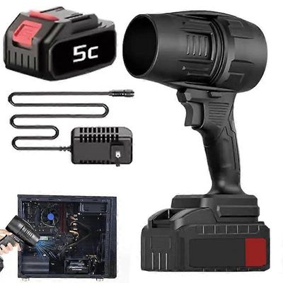 Storm Gale litiumakku lehtipuhallin suuritehoinen johdoton väkivaltainen turbotuulettimen lumilinko Musta